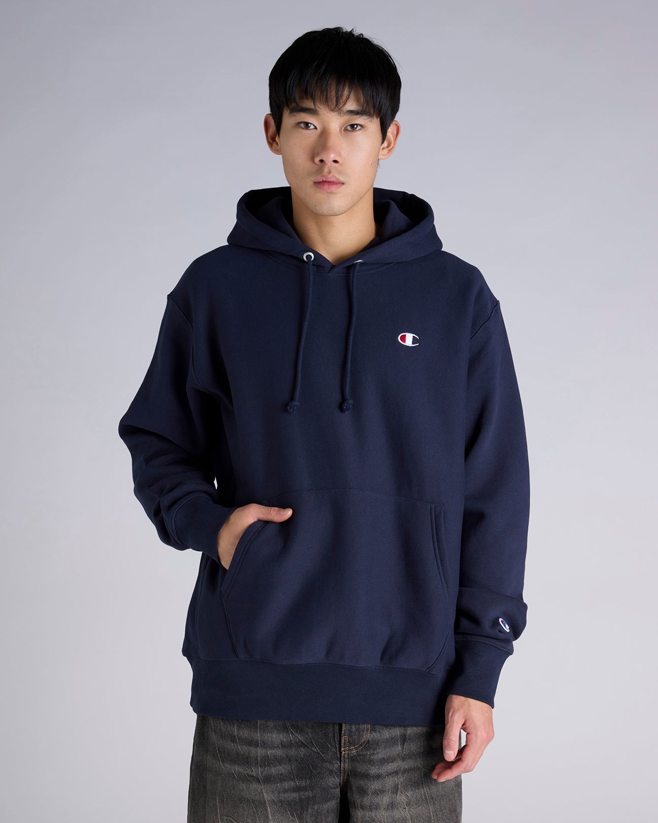 エトレトウキョウChampion REVERSE WEAVE V/N ネイビー Champion REVERSE WEAVE V/N スウェットカーデ(F GREY): トップス