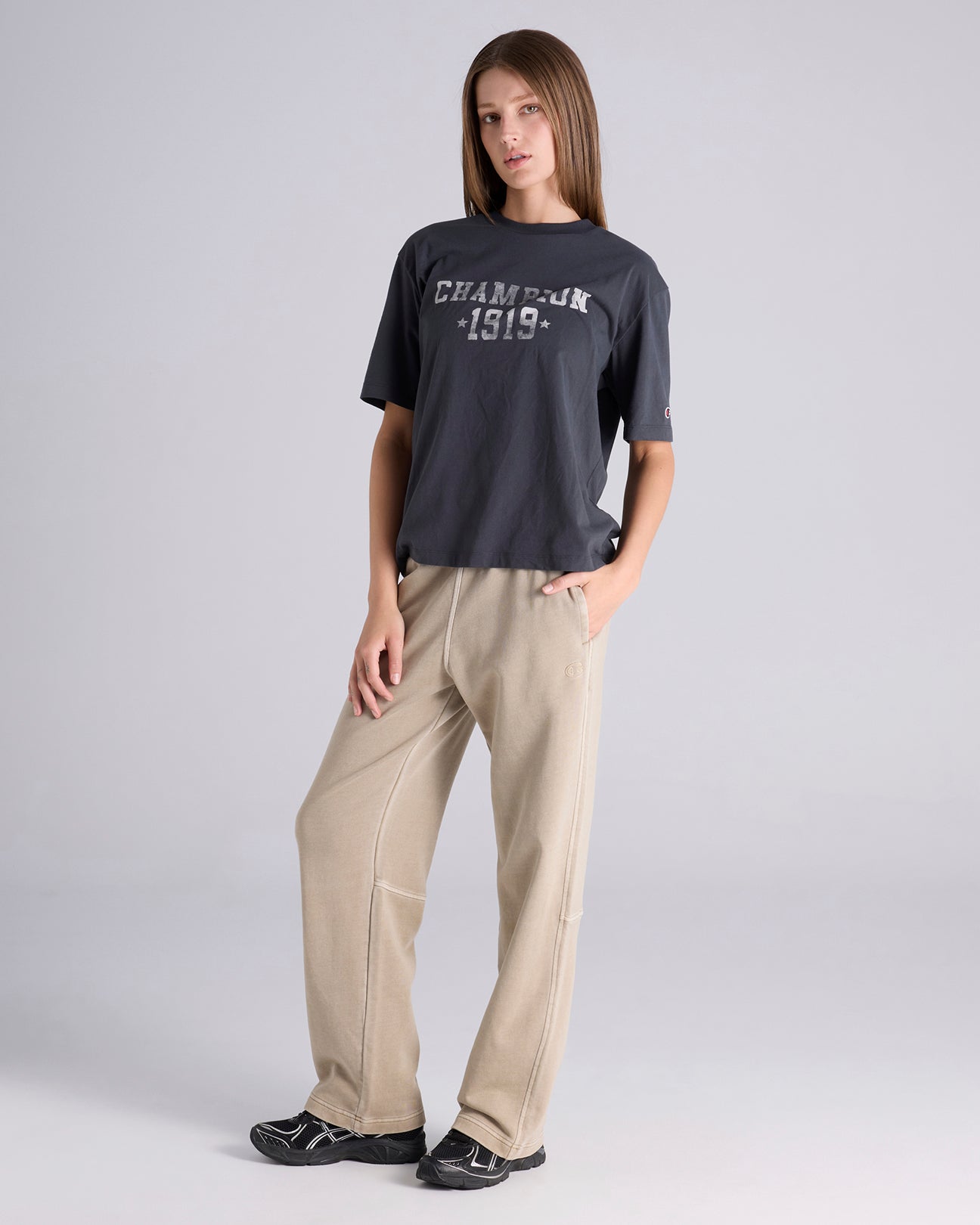 Rochester Vintage Wash Wide Leg Track Pants