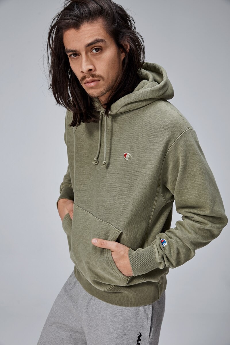 Pigment Dyed Reverse Weave Hoodie
