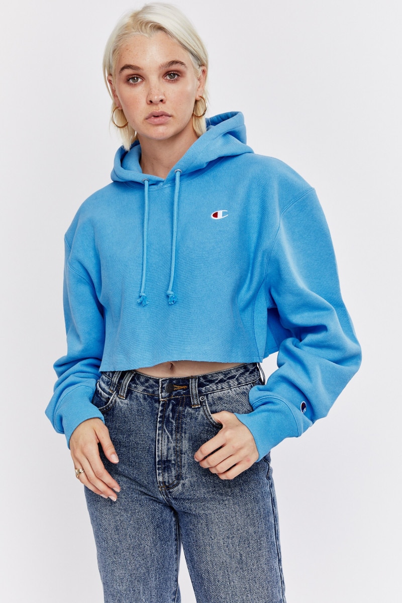 Sømand Ren længst CHAMPION Reverse Weave Cropped Cut-Off Hoodie | CW46N