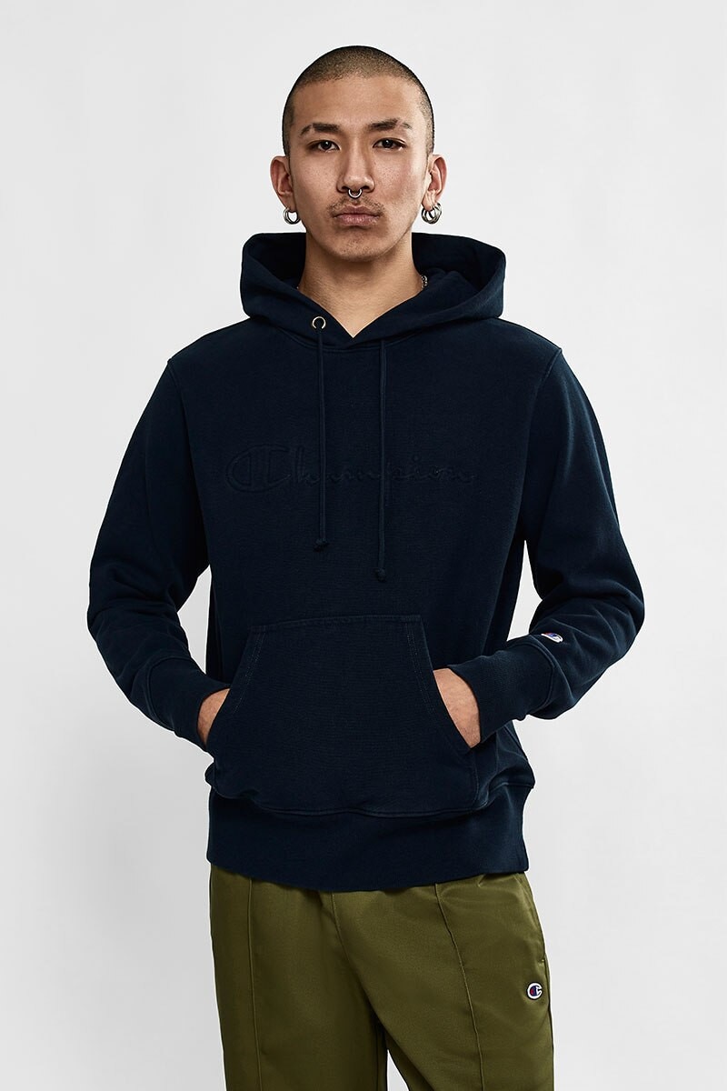 CHAMPION Reverse Weave Faded Logo Hoodie | AX46A1