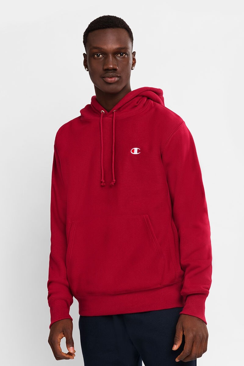 Champion reverse weave hoodie red new arrivals