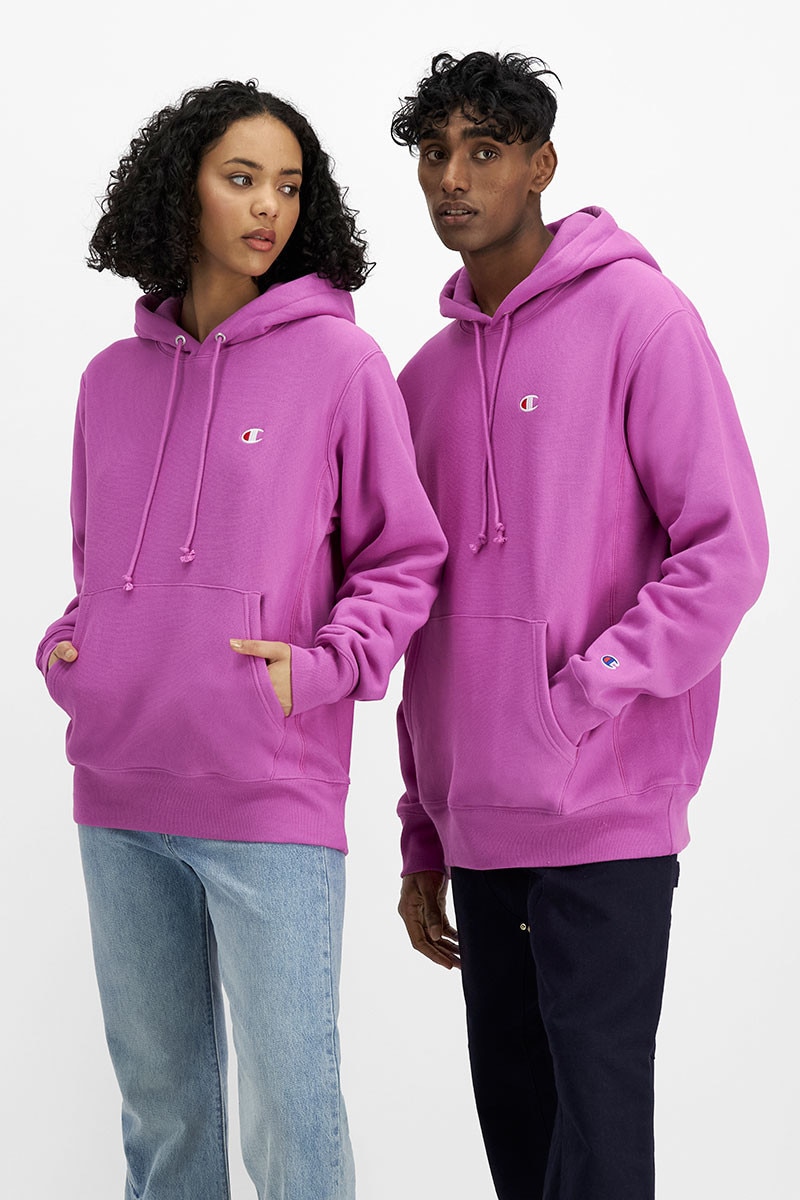 Champion lilac reverse weave hoodie store