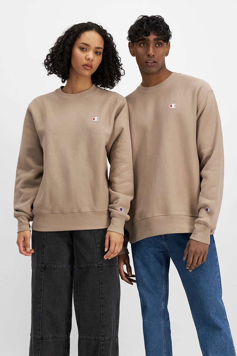 Reverse weave sweater clearance