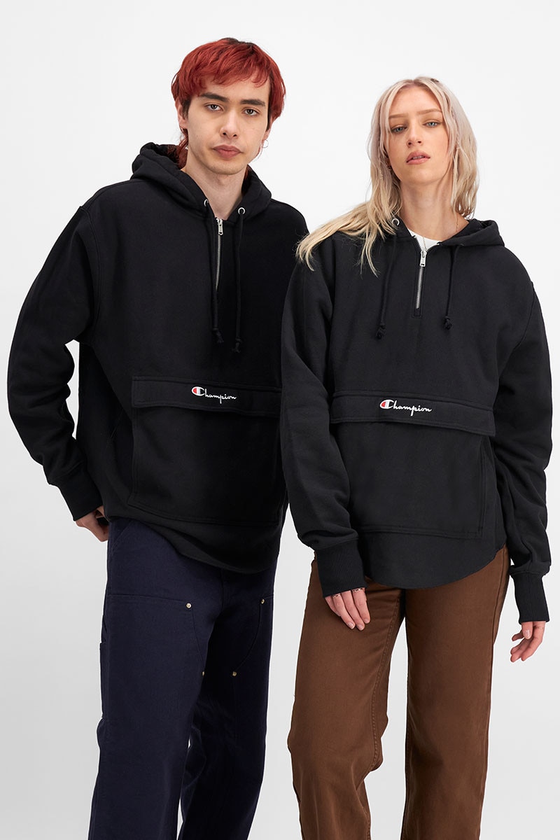 Reverse weave anorak outlet