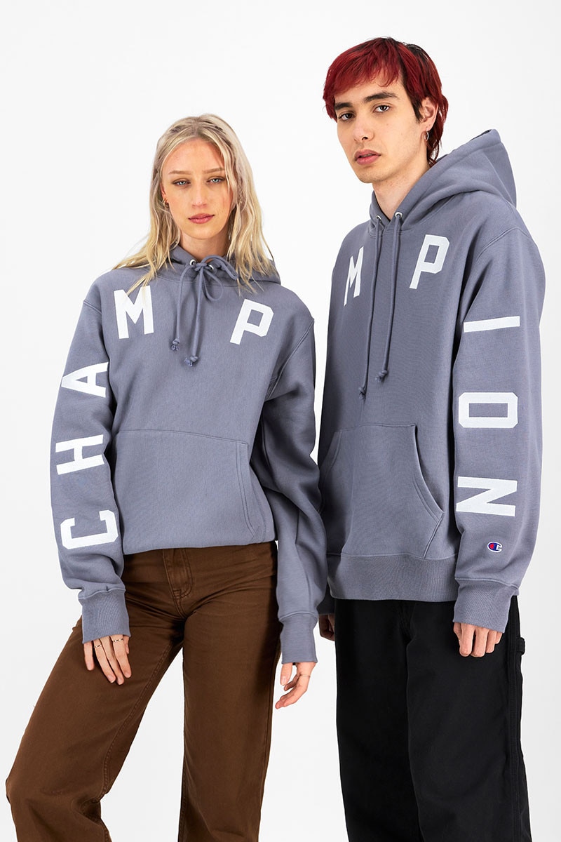 Reverse Weave Arch Logo Hoodie