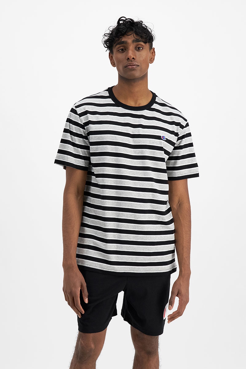 Champion striped tee sales