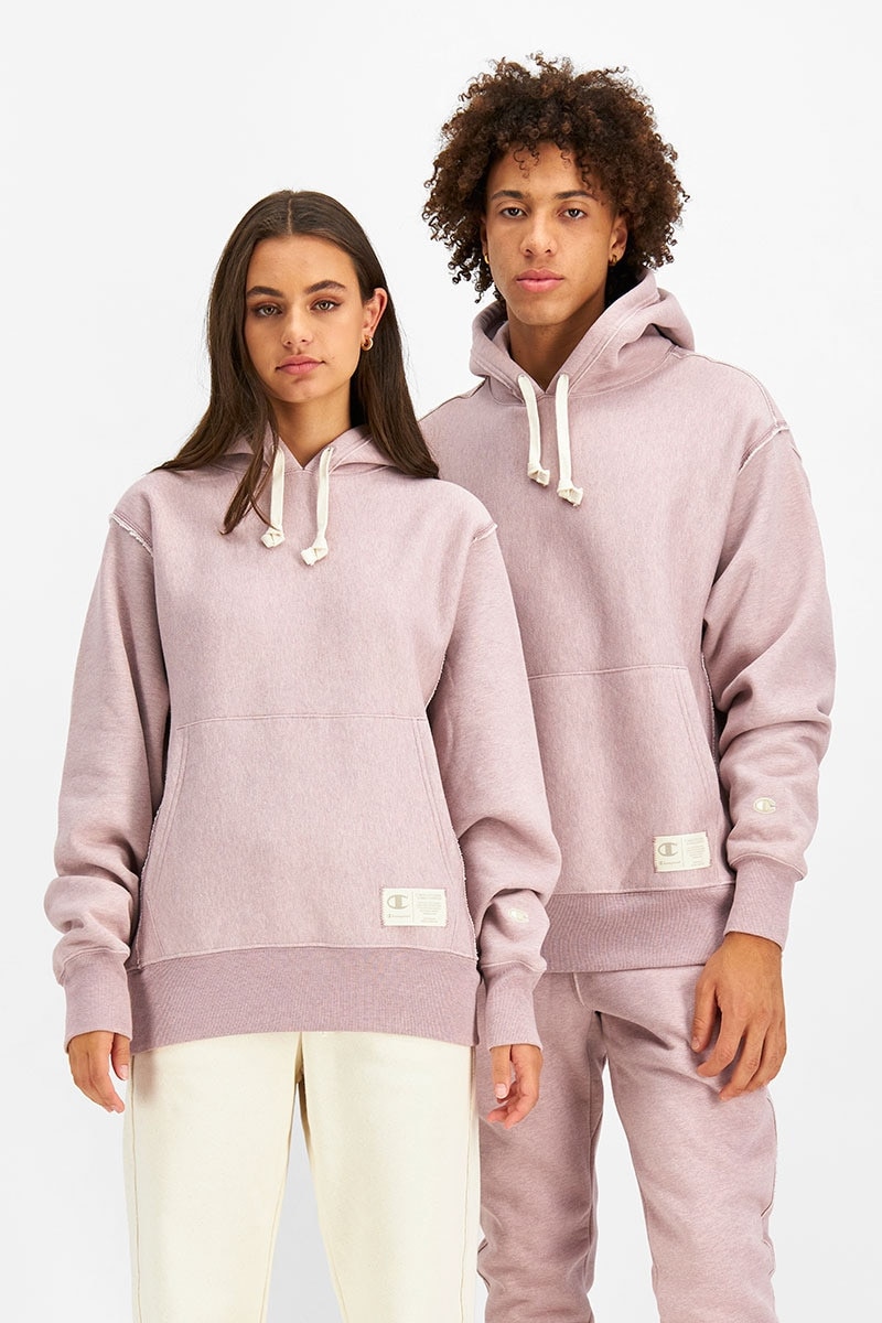 Champion reverse weave pink hoodie on sale