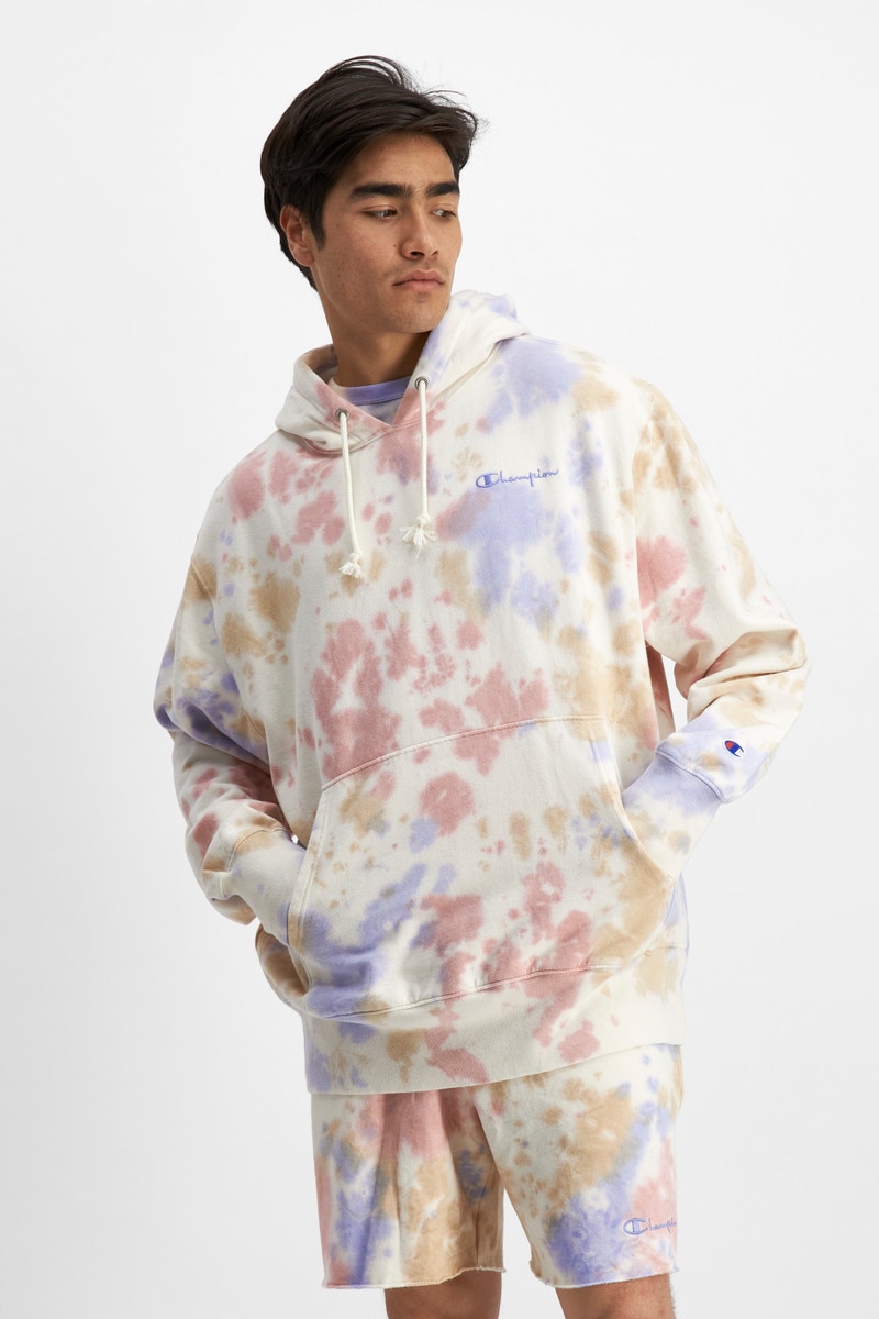 Lightweight Fleece Sun Washed Garment Dye Hoodie