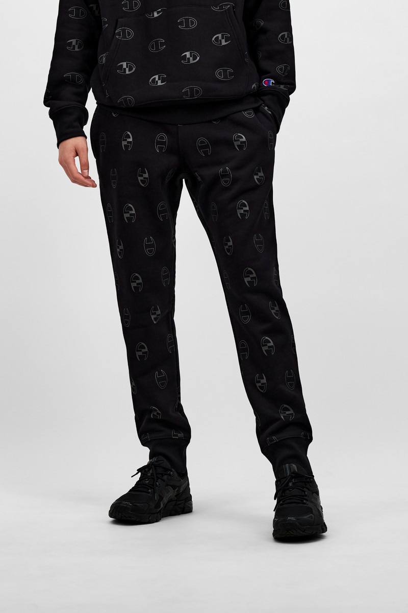 Reverse Weave Light Reactive Monogram Joggers