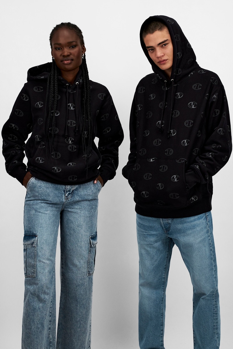 Champion monogram hoodie cheap