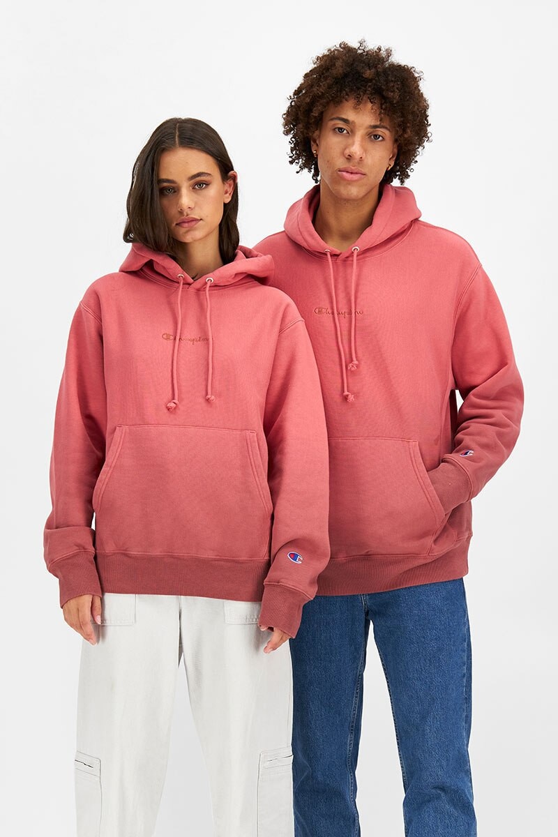 Reverse Weave Ombre Hoodie