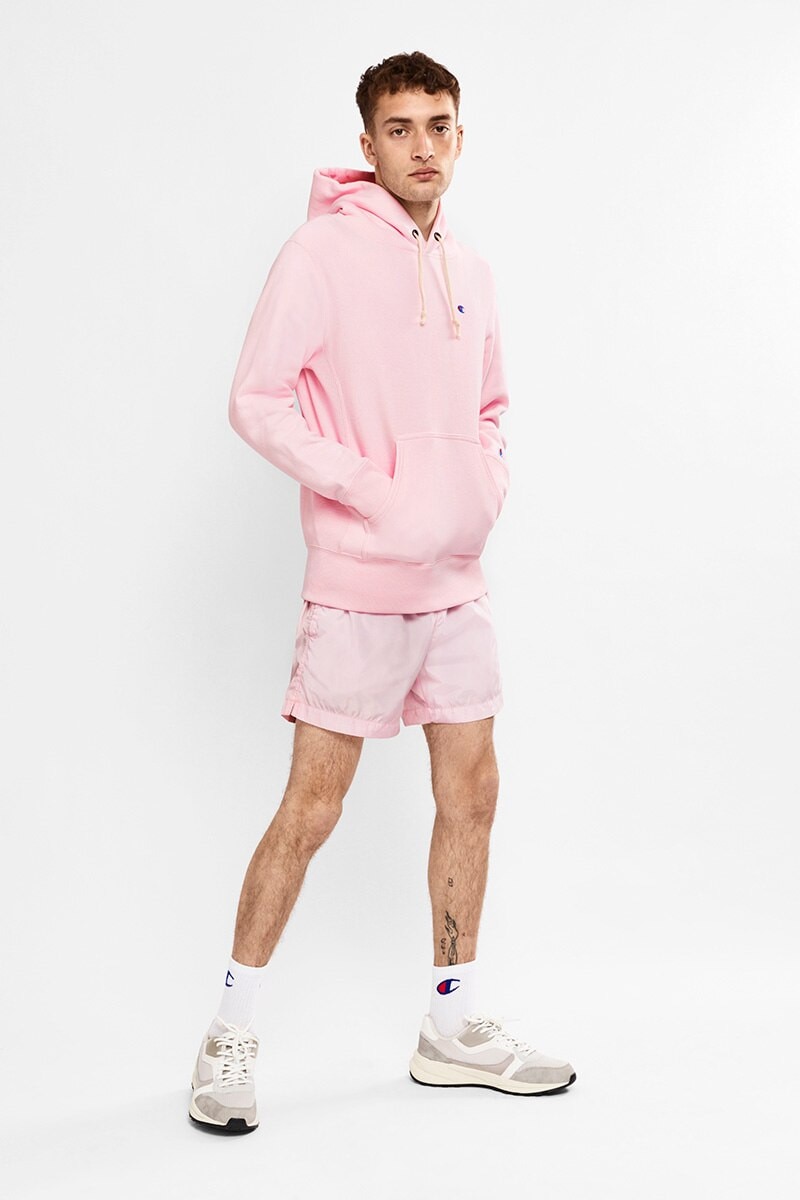 Champion reverse weave sublimated pink hoodie clearance