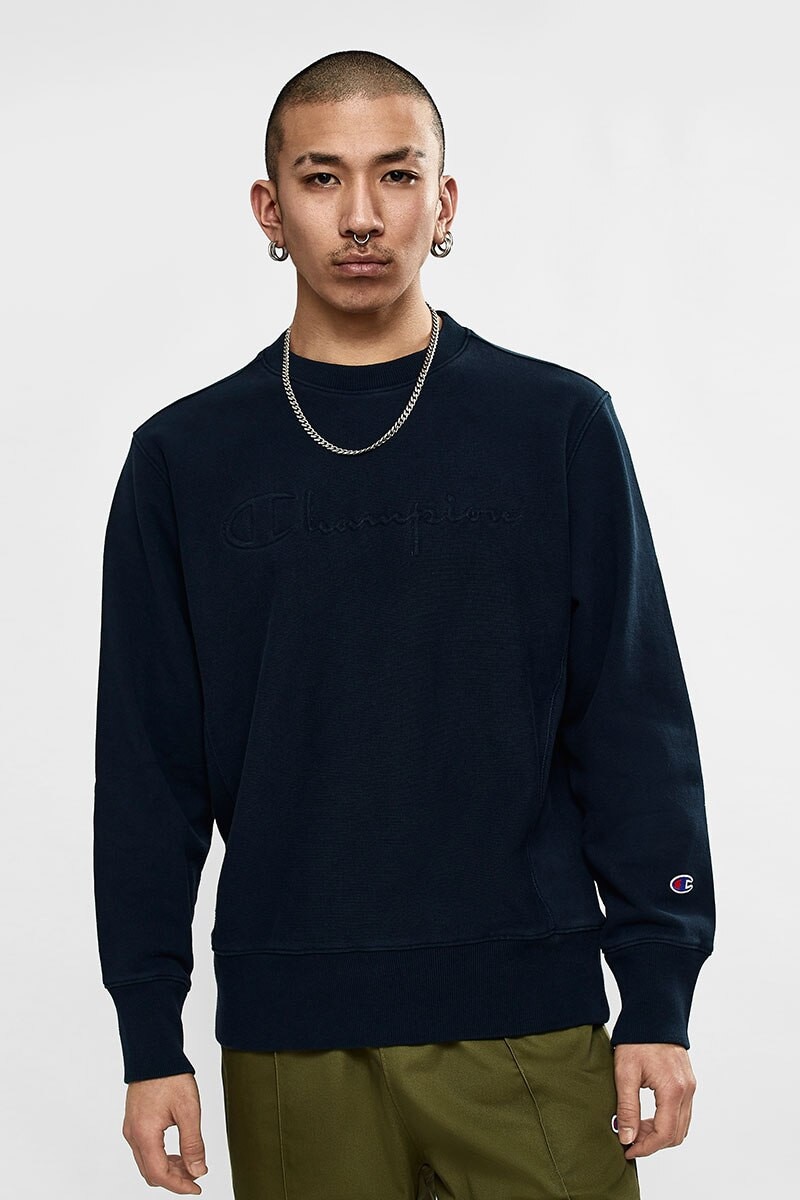 champion repeat logo crew sweatshirt