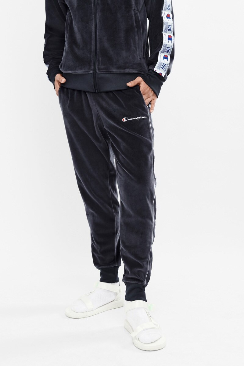 Champion velour joggers cheap