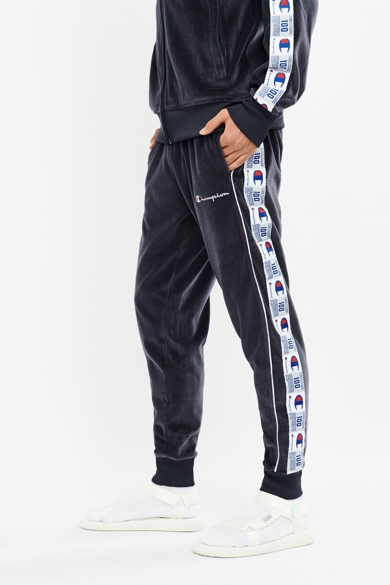 Champion velour track pants shop
