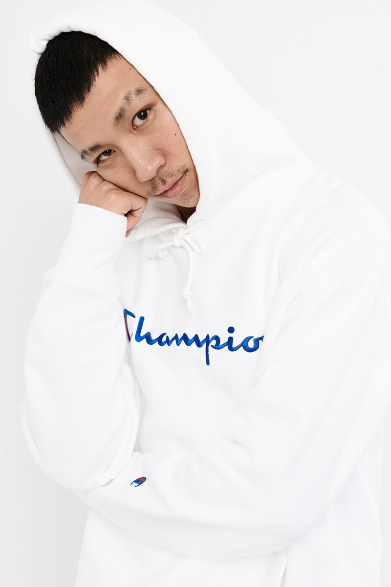 Reverse Weave Script Hoodie