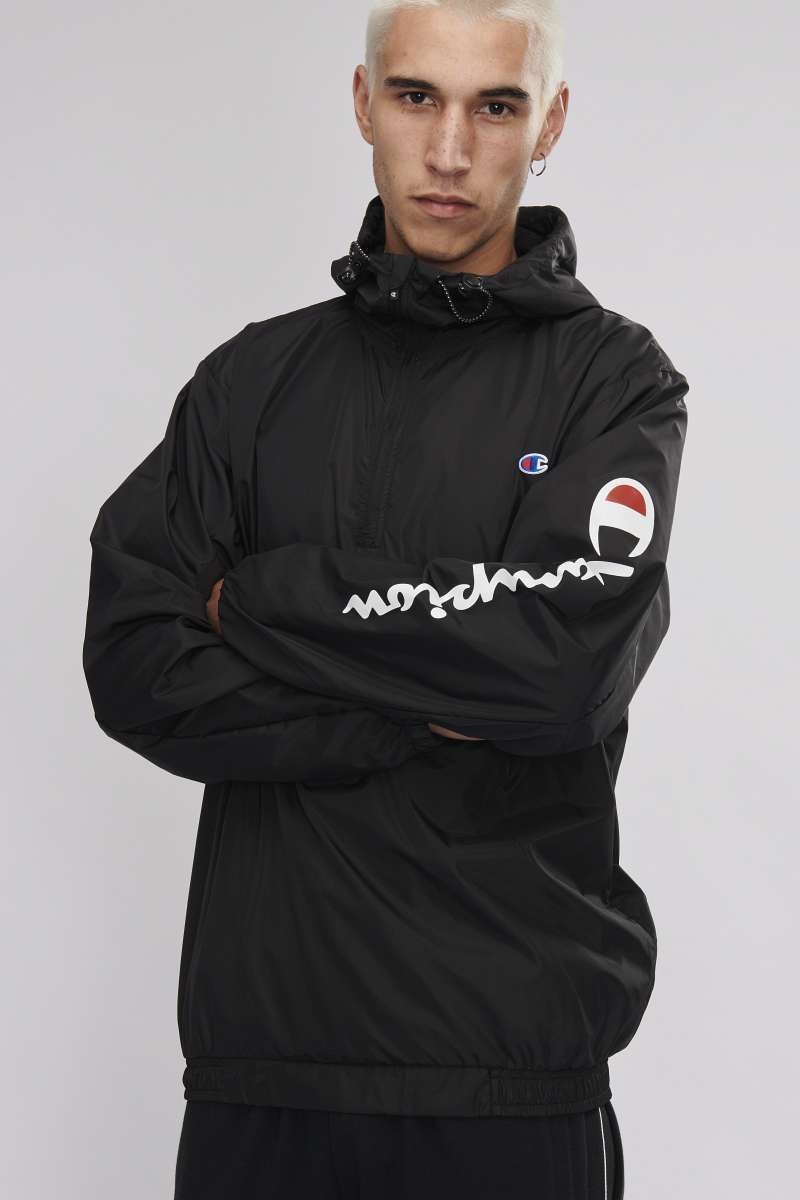 C Athletic Woven Quarter Zip Jacket