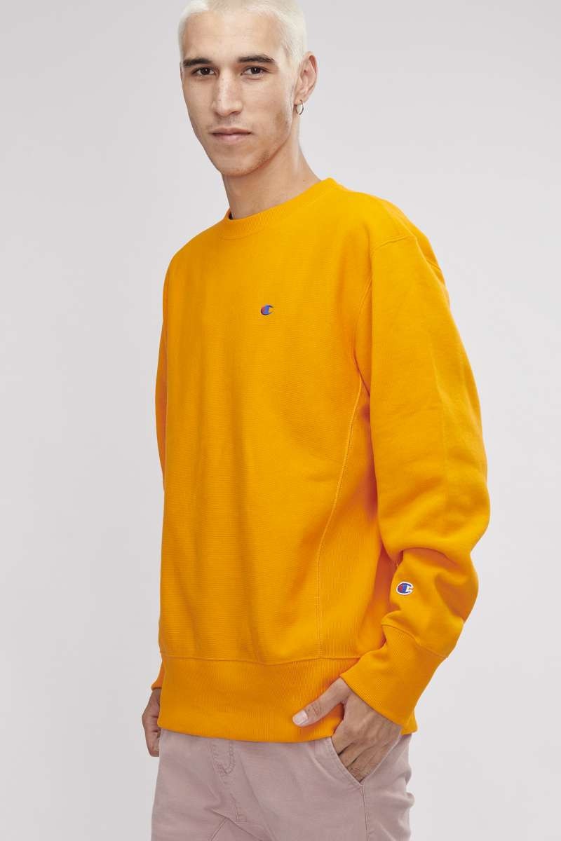 Champion crewneck yellow store