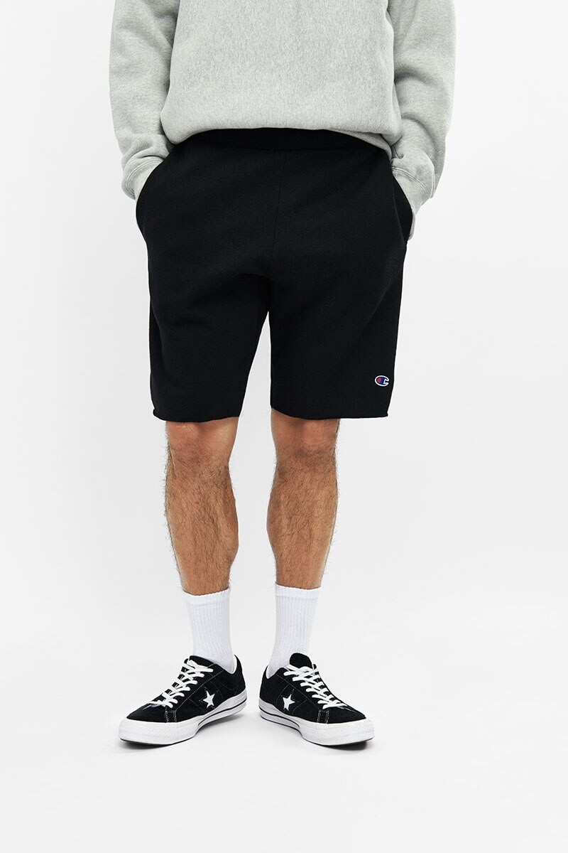 Reverse weave cut off shorts shop