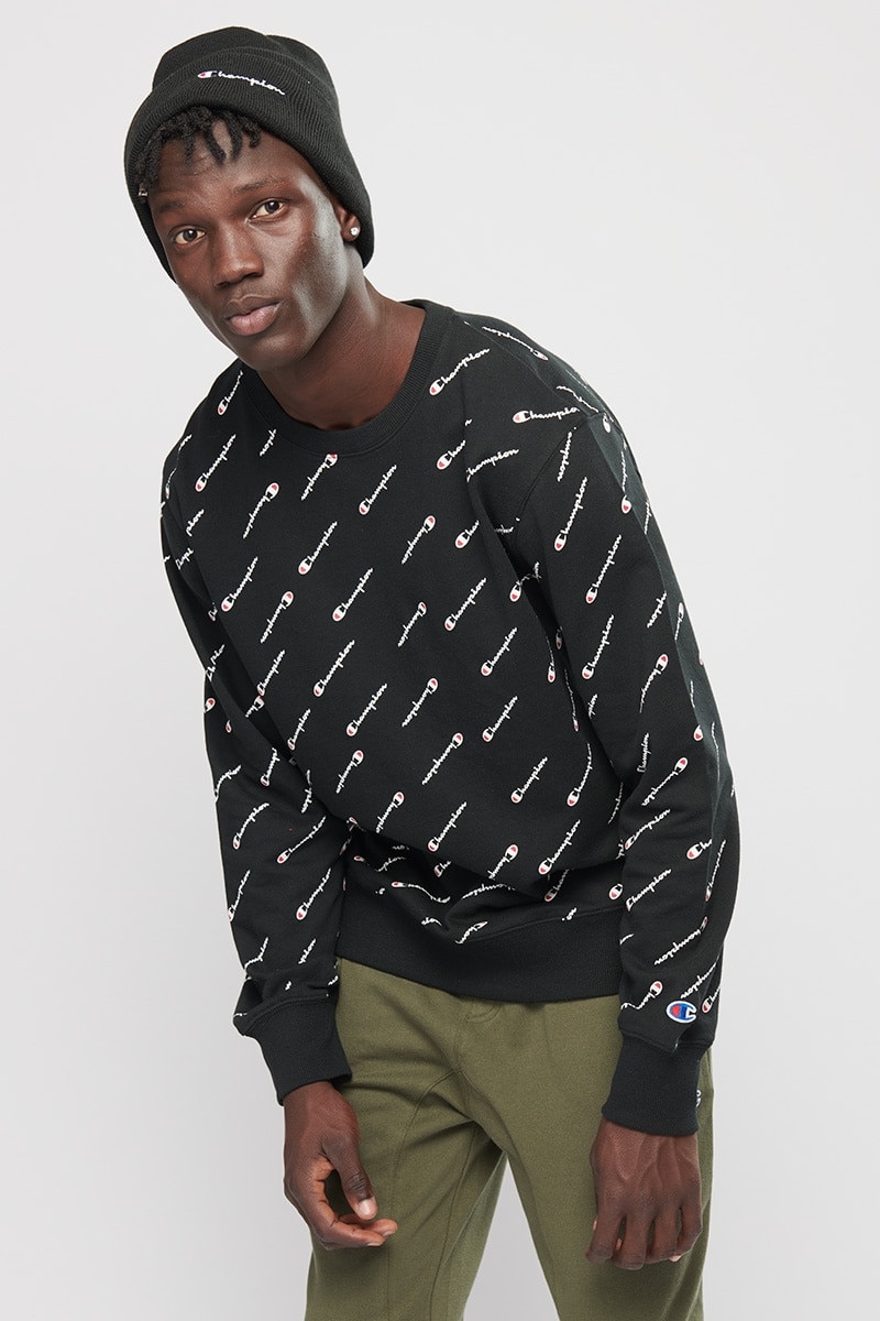 French Terry All Over Graphic Crew
