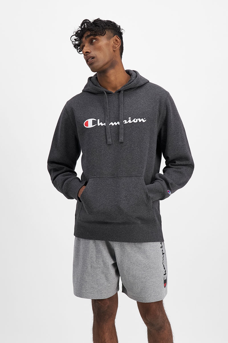 Champion reverse weave hoodie script top
