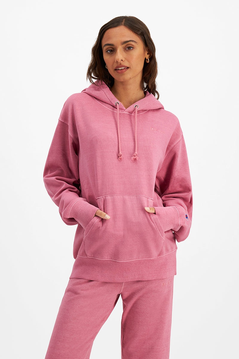Champion men's vintage dye fleece pullover hoodie hotsell