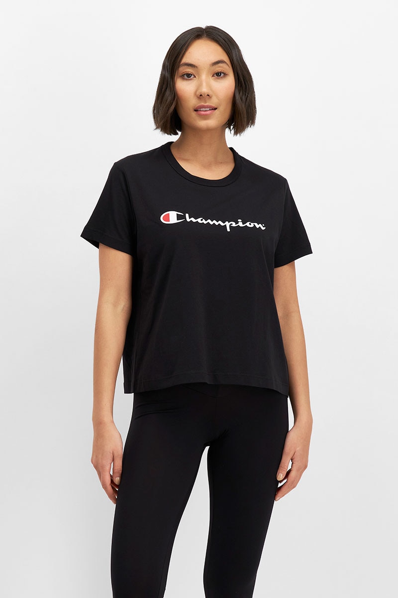 Script Crop Tee