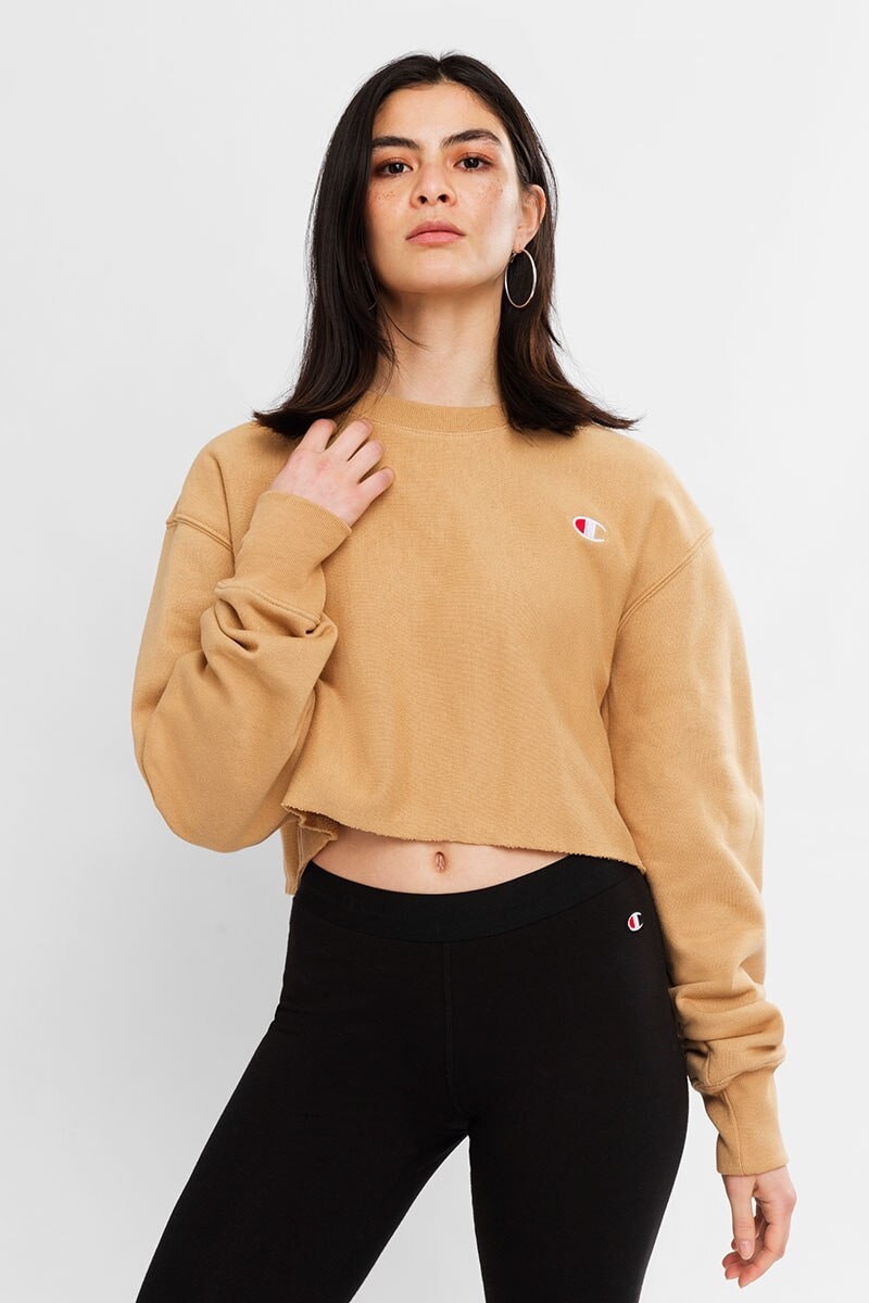 Reverse Weave Terry Crop Crew