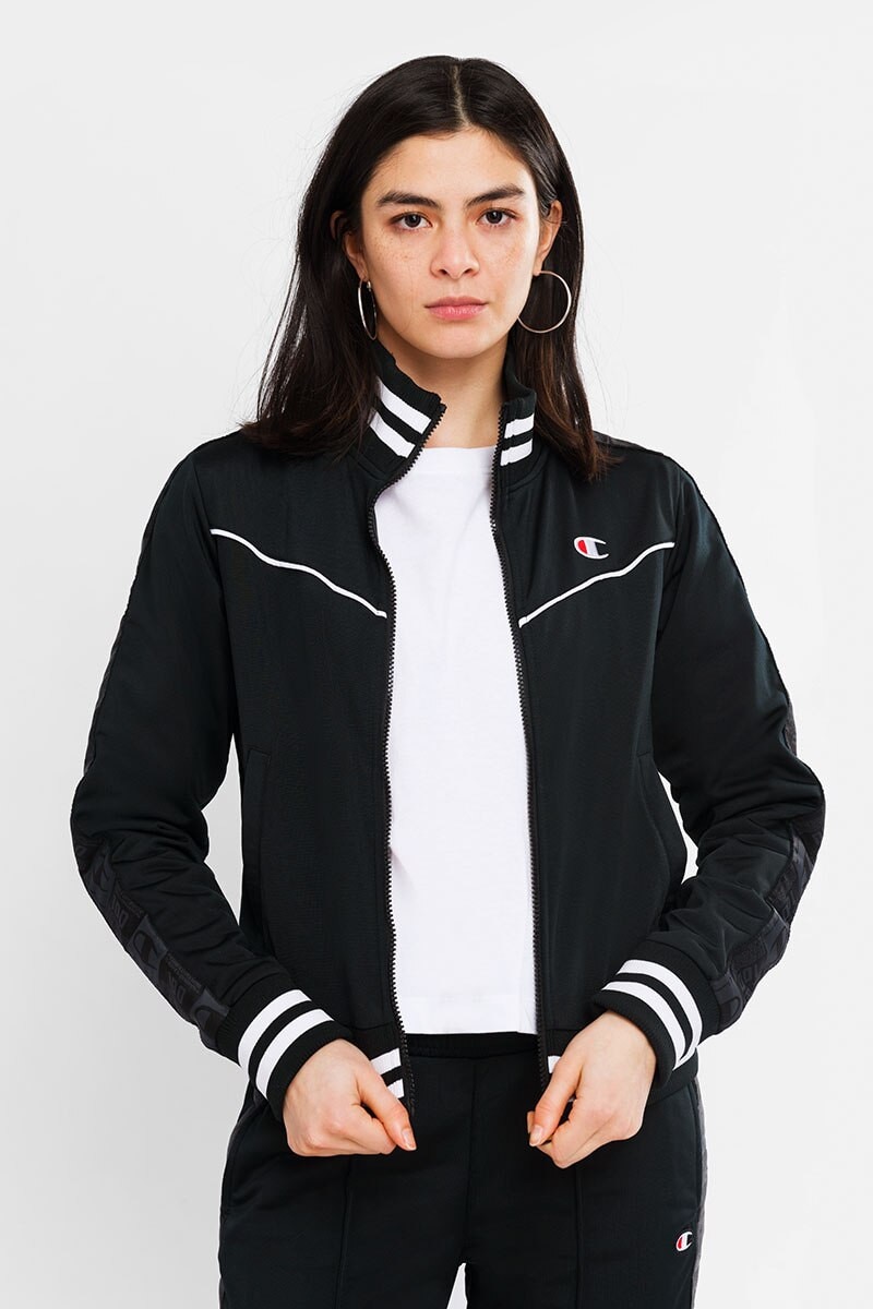 Champion side stripe track jacket store