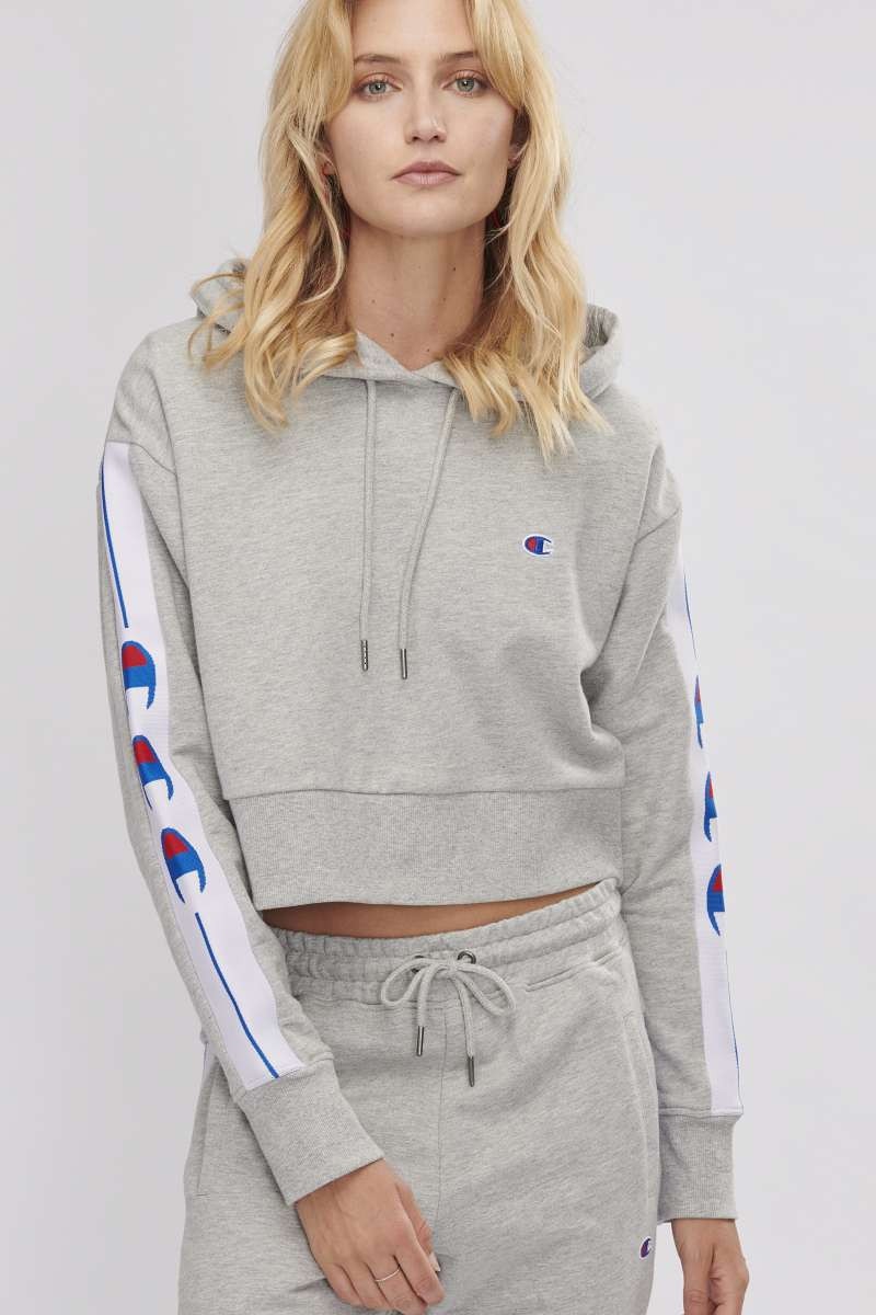 Champion id collection tape hoodie clearance
