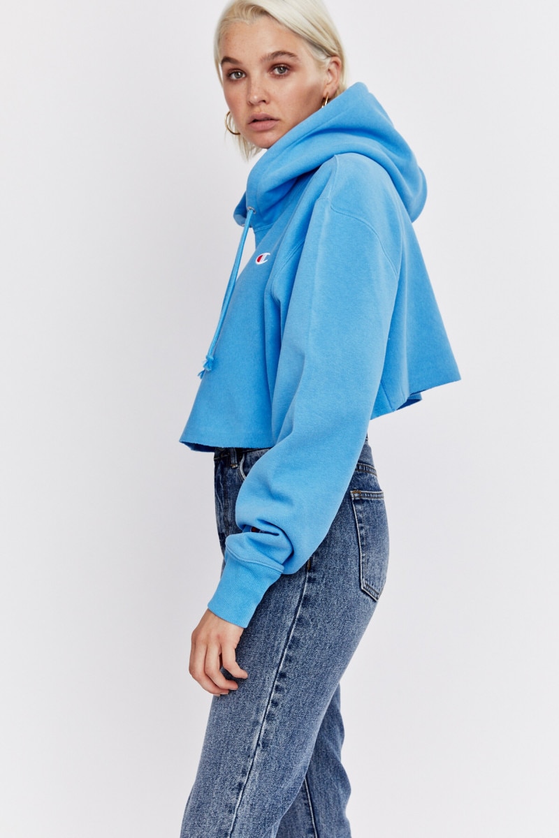 CHAMPION Reverse Weave Cropped Cut Off Hoodie CW46N