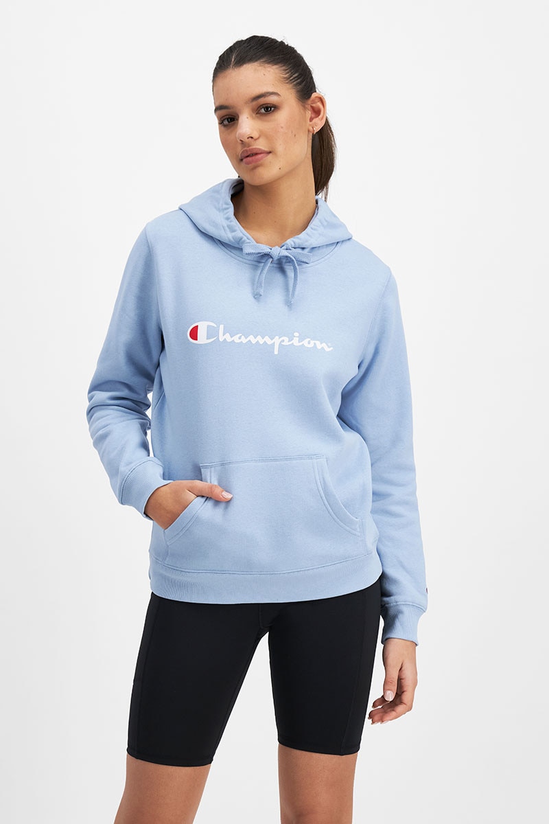 Champion eco triple script hoodie sweatshirt deals