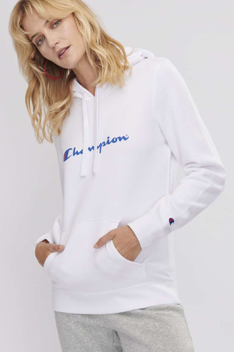 Champion womens white hoodie hotsell
