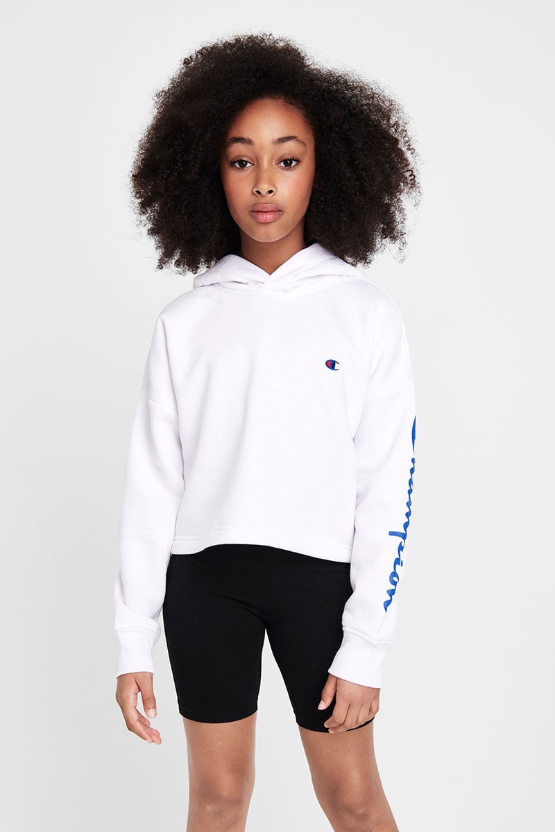 White youth champion hoodie discount