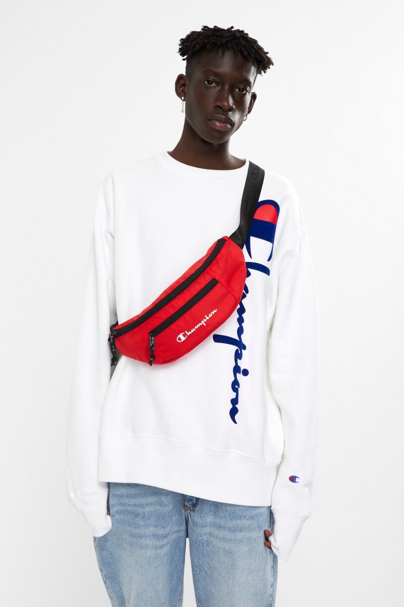 Red champion waist bag deals