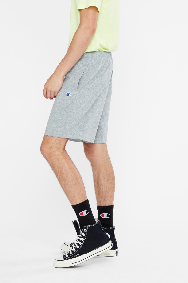 Champion reverse weave shorts grey top