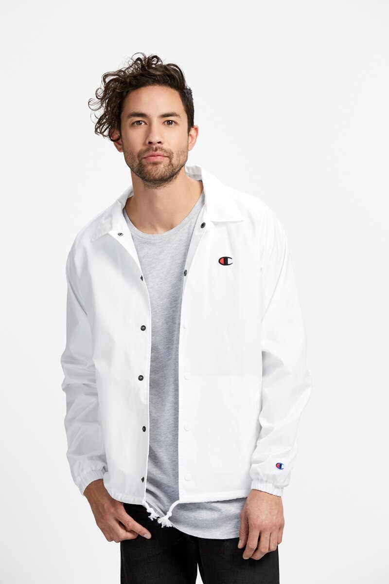 White champion coach jacket online