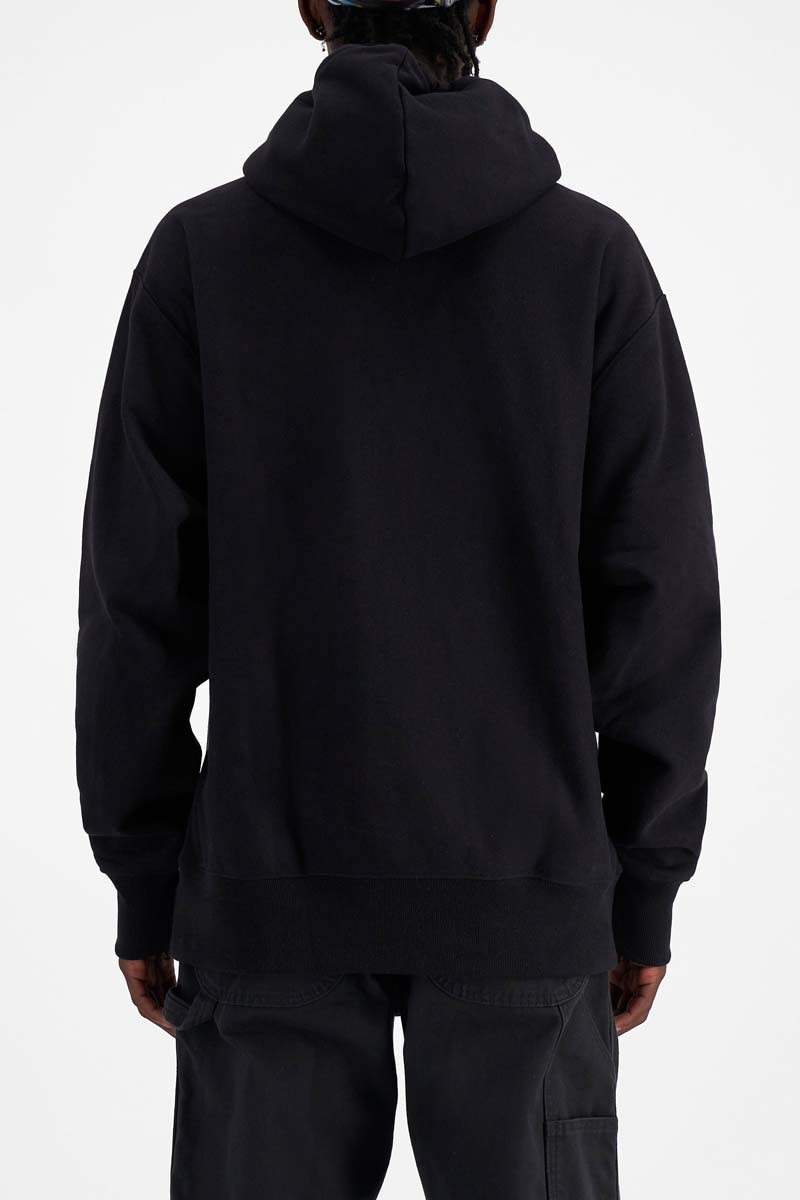 Champion hooded sweatshirt black clearance