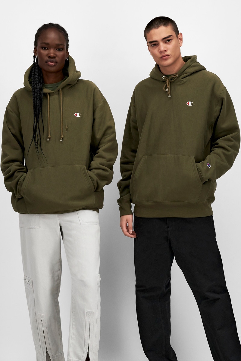 Champion fleeting green hoodie sale
