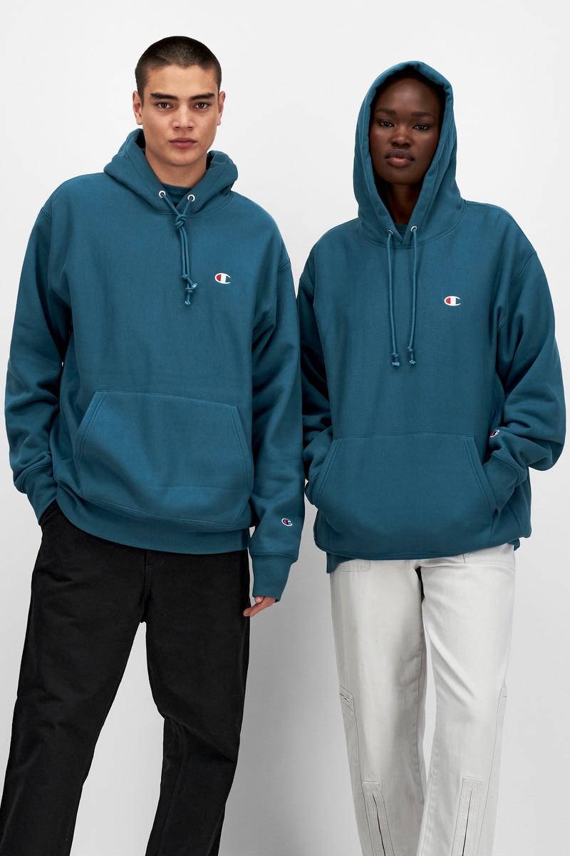 Champion hoodie mens blue hotsell