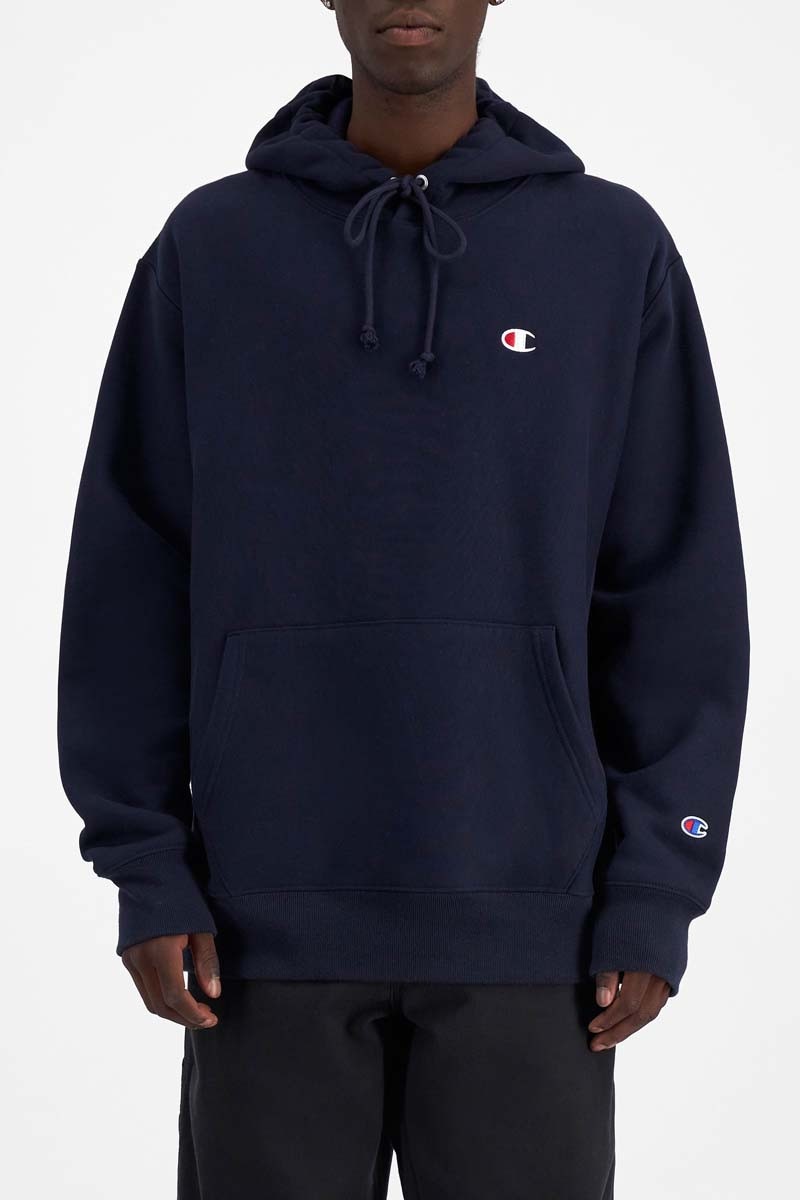 Blue and black champion hoodie new arrivals