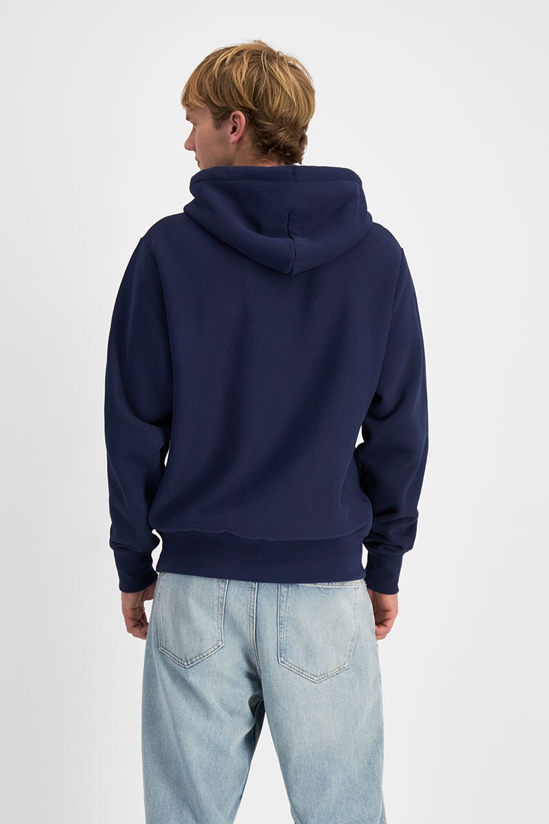 Champion uo exclusive triple script reverse weave hoodie sweatshirt hot sale
