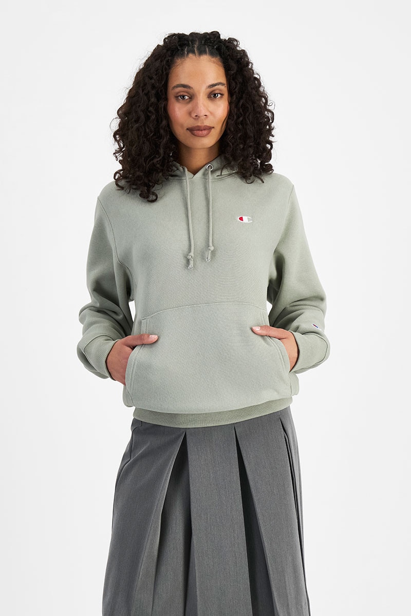Champion reverse weave hoodie grey sale