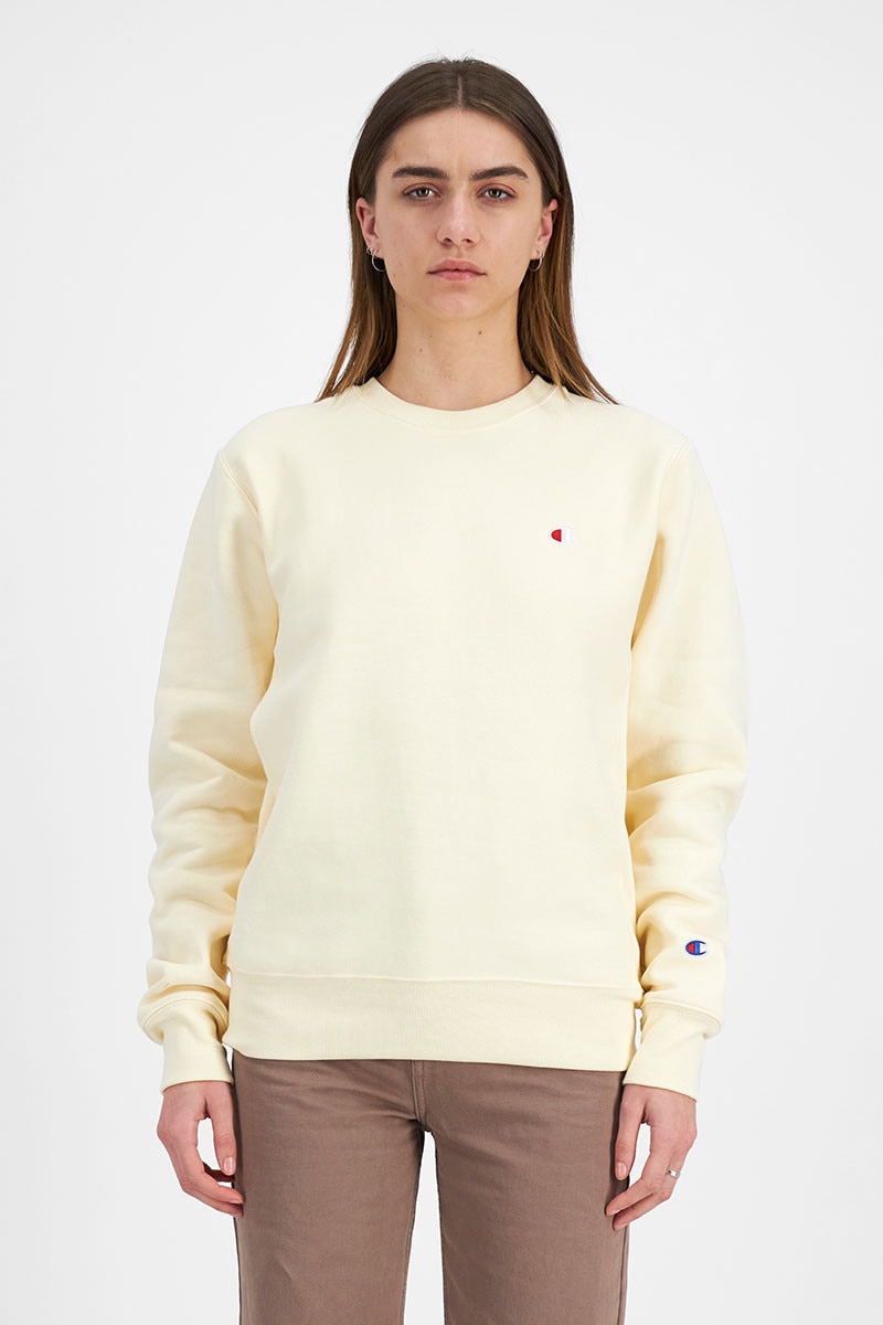 Cream champion jumper on sale