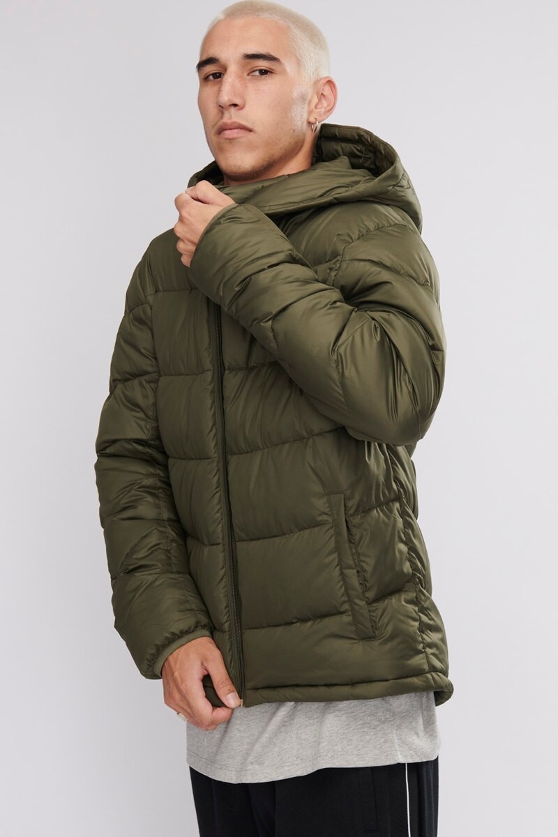 Champion sherpa trim mens puffer jacket online
