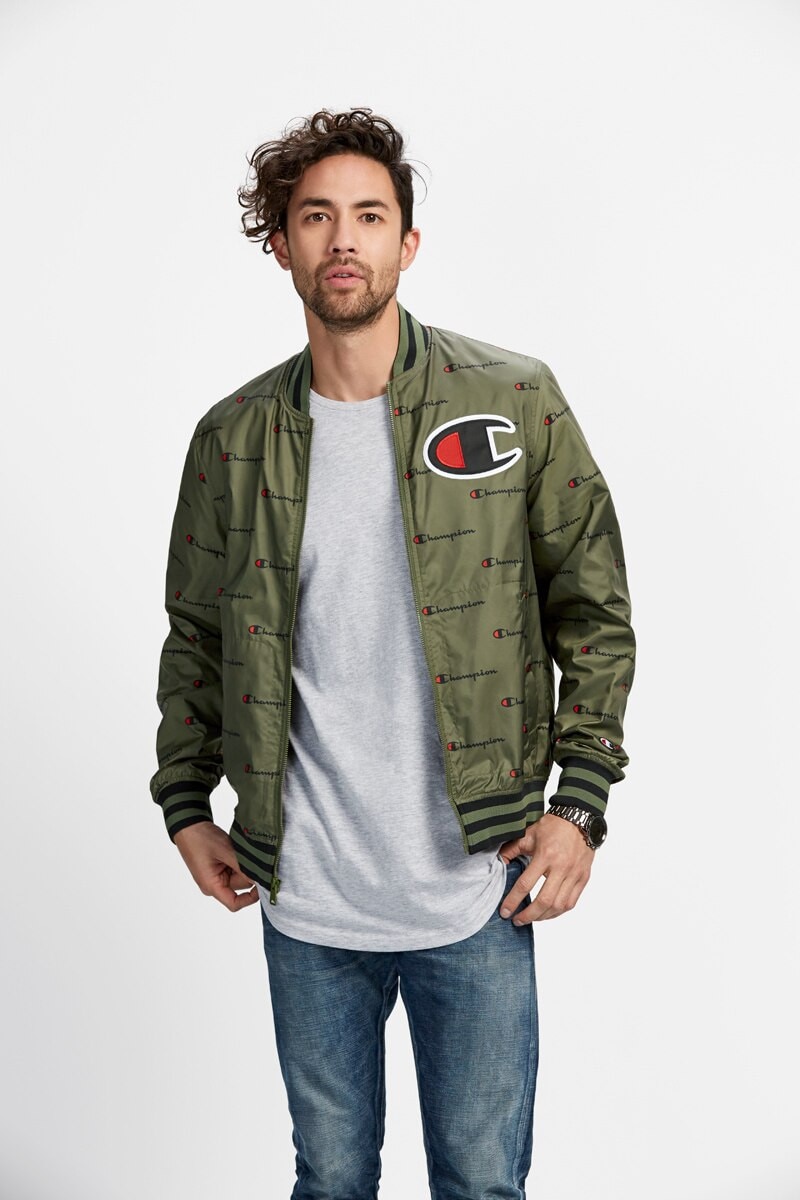 Champion baseball jacket discount