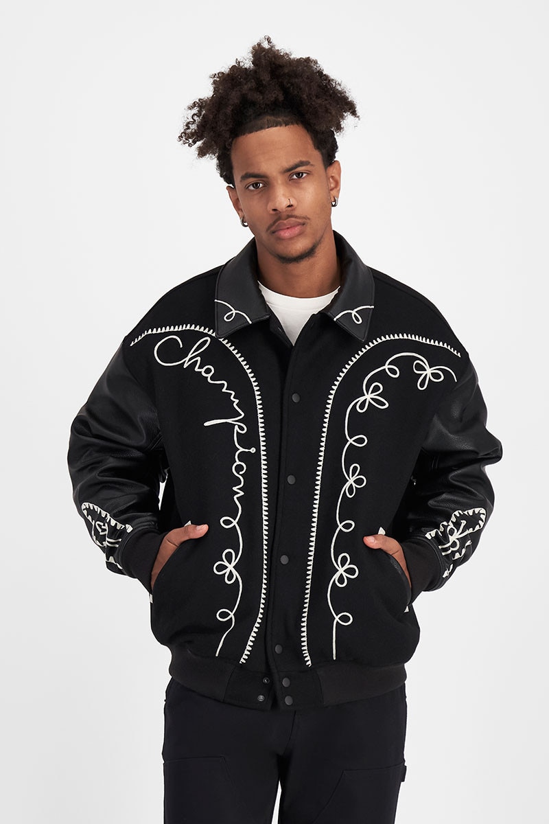 Champion varsity jacket mens 2025