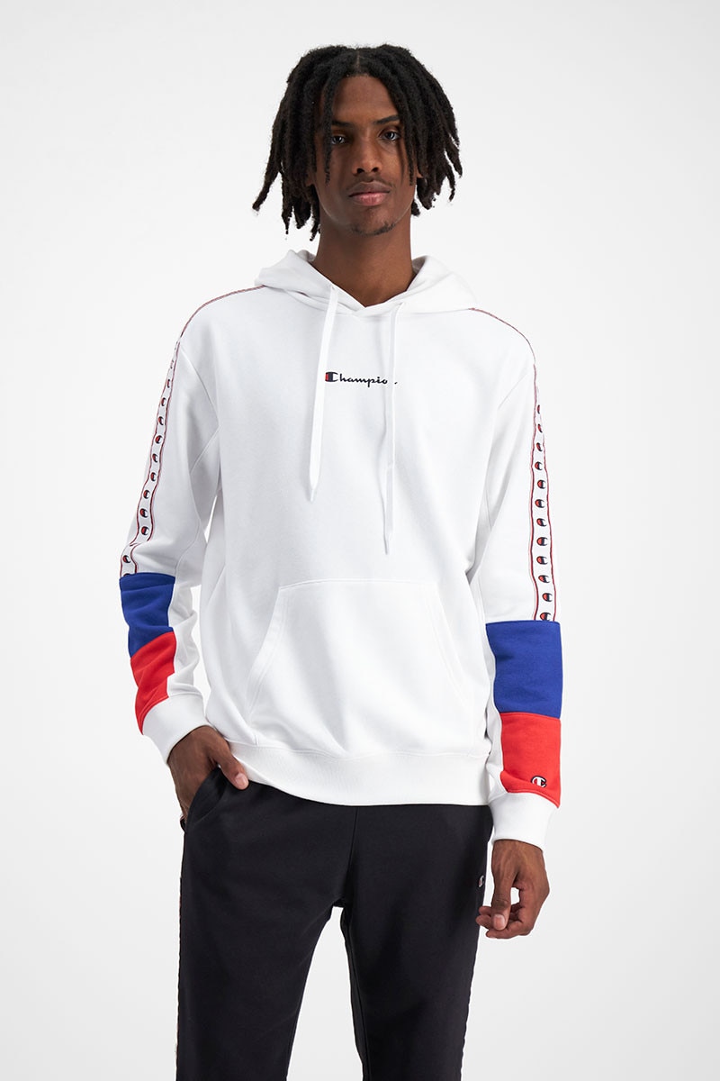 Champion tape hoodie 2025