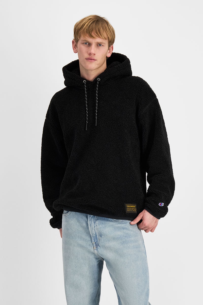 Champion men's fleece logo hoodie top